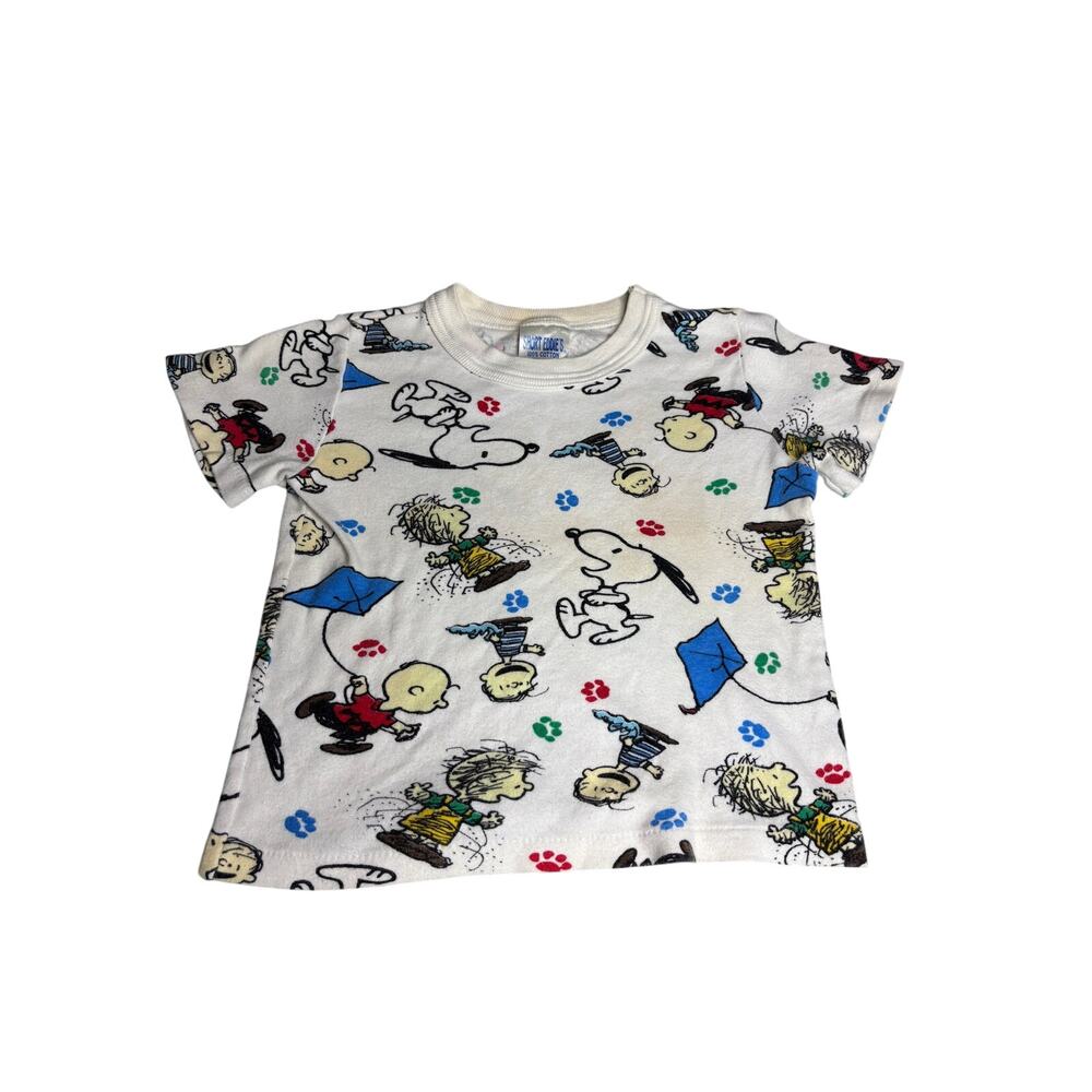 Vintage Peanuts Snoopy All Over Print Kids Tee